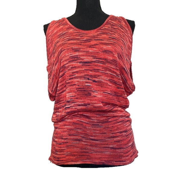 Baku women’s cold shoulder open back knit in corral size small - Picture 1 of 7